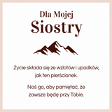 Regulowana Pierścionek - Dla mojej siostry - Zawsze będę przy Twoim boku