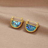 Kolczyki Amalfi Turquoise Shell