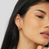 Kolczyki Anaya Triple Gold Hoop