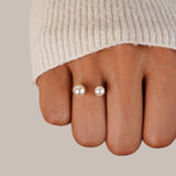 Pierścionek Durya Double Pearl Wrap