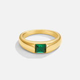 Pierścionek Ember Gold & Emerald