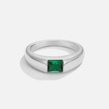 Pierścionek Ember Silver & Emerald