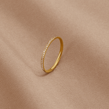 Pierścionek Kryształowy 18K Eternity