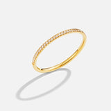 Pierścionek Kryształowy 18K Eternity