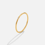 Zestaw pierścionków Eula Gold & Crystal Band