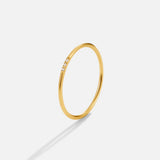 Zestaw pierścionków Eula Gold & Crystal Band
