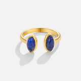Złoty Pierścionek Owinięty Lapis Lazuli