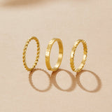 Pierścionek Hella Gold Stacked