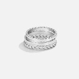 Pierścionek Hella Silver Stacked