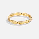 Infinity 18K Złoty Pierścionek Twist