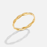 Infinity 18K Złoty Pierścionek Twist