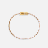 Bransoletka Kiera Gold Pink Crystal