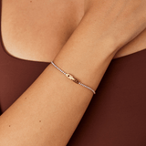 Bransoletka Kiera Gold Pink Crystal