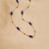 Naszyjnik z koralików lapis lazuli