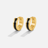 Kolczyki w kształcie kółek Leigh Black