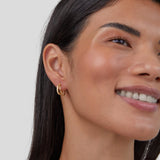 Kolczyki Leyla Crystal Double Hoop