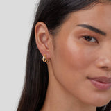 Kolczyki Leyla Crystal Double Hoop