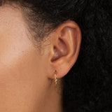 Kolczyki Maria Twisted Semi Hoop