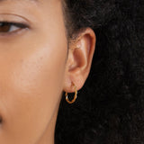Kolczyki Maria Twisted Semi Hoop