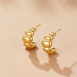 Kolczyki Rene Gold Puff