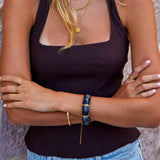 Bransoletka Sabina Czarno-Marmurkowa