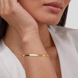 Złota Bransoletka Sarya Snake Chain
