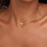 Naszyjnik Solitaire Gold Pearl