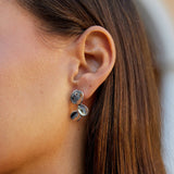Kolczyki Tori Silver Petal Drop
