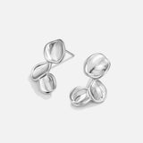 Kolczyki Tori Silver Petal Drop