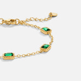 Bransoletka Trinity Emerald