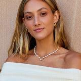 Vintage Złoty Naszyjnik z Perłą